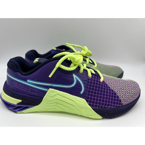 Nike Metcon 8 AMP Deep Purple Volt DV1206-500 Men's Shoes Size 10 - Picture 1 of 12